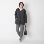 DRESS HERSELF/裾スリットパンツウォームシルク